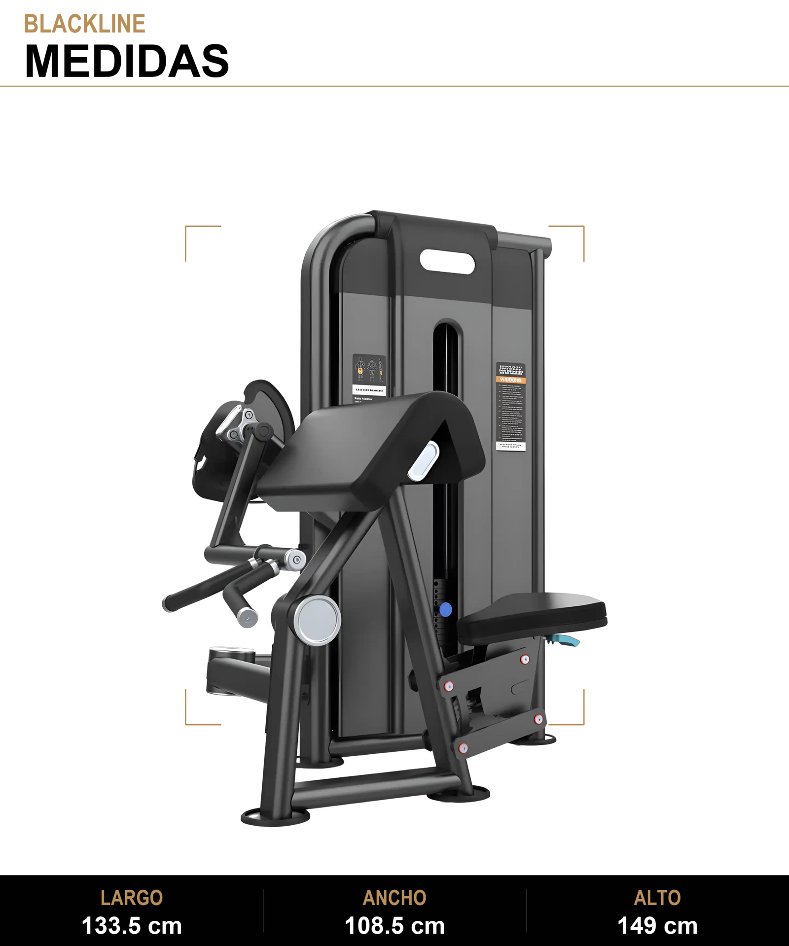 Biceps y Triceps ST - Medidas - BLACKLINE